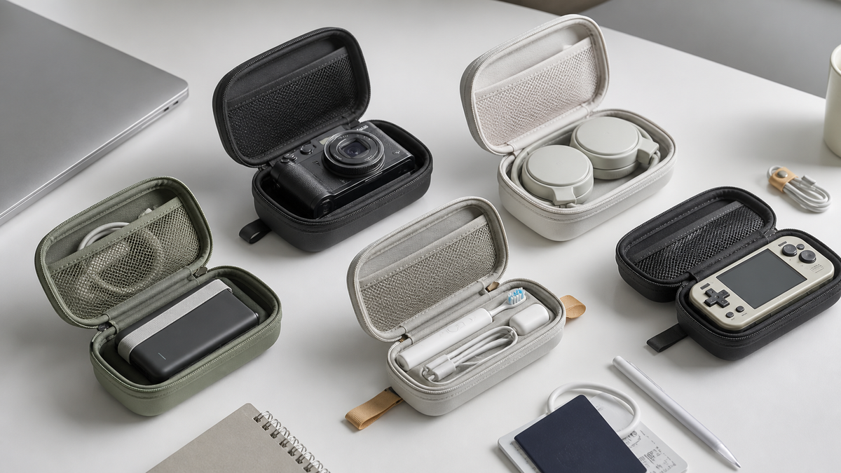 Dorm move-in tech organization with ALKOO protective cases for small electronics