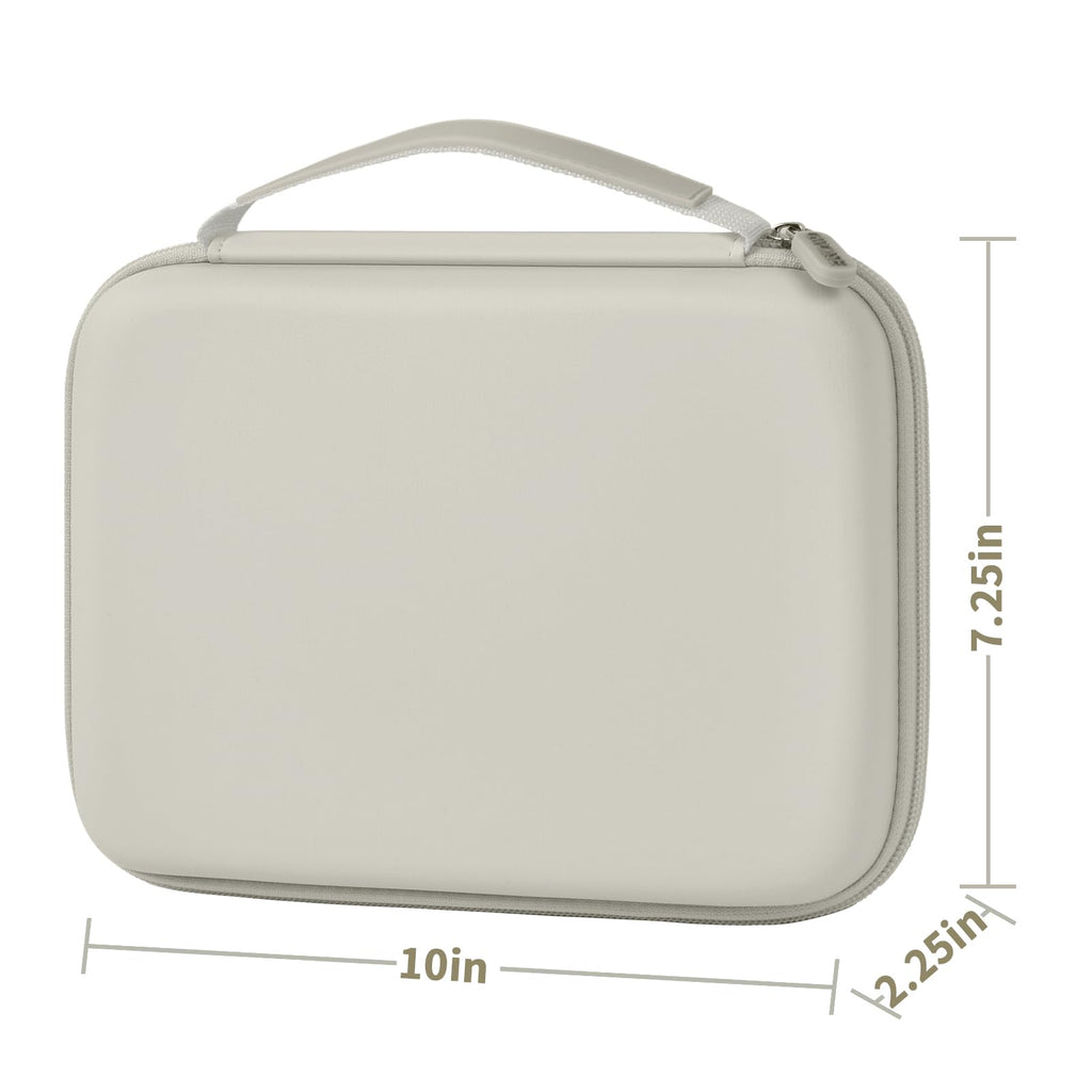 Ivory 42-slot jewelry organizer dimensions: 10 by 7.25 by 2.25 inches