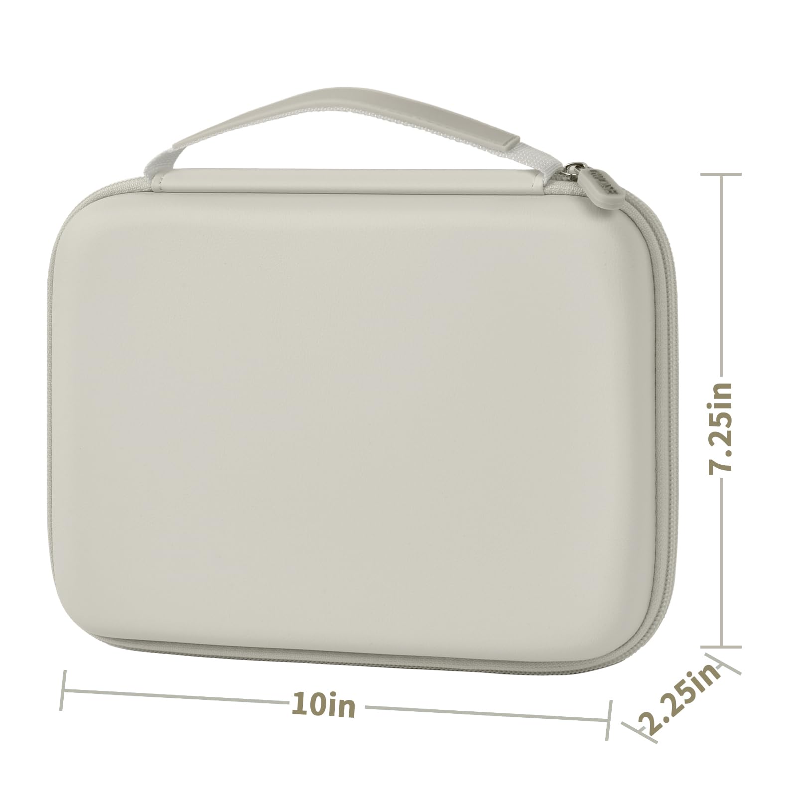 Ivory 42-slot jewelry organizer dimensions: 10 by 7.25 by 2.25 inches
