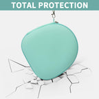 Mint green headphone case demonstrating impact-resistant total protection