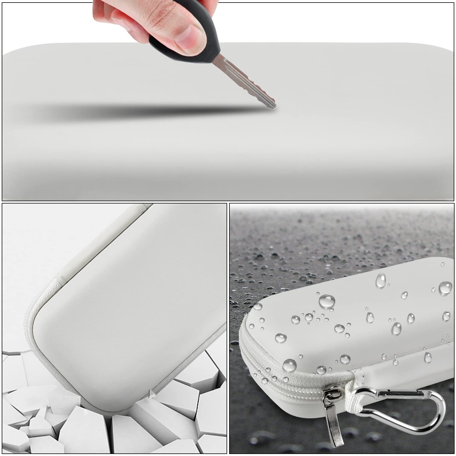 White music player case demonstrating scratch, impact, and water-resistant protection