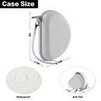 White headphone case dimensions with water-resistant and anti-fall protection