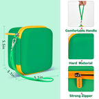 Green kids instant print camera case dimensions and protective features overview