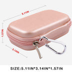 Rose gold MP3 player case dimensions: 5.11 by 3.14 by 1.57 inches