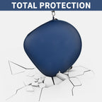 Navy blue headphone case demonstrating impact-resistant total protection