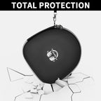 Black headphone case demonstrating impact-resistant total protection
