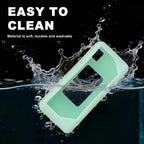 Mint green silicone case for Kodak Charmera keychain camera washable, easy-clean design demonstration