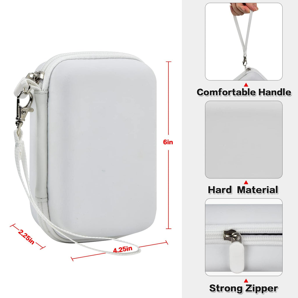 White label maker case dimensions with handle, strong zipper, and hard protective shell