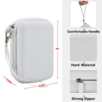 White label maker case dimensions with handle, strong zipper, and hard protective shell