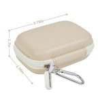 Ivory portable SSD case dimensions with attached carabiner