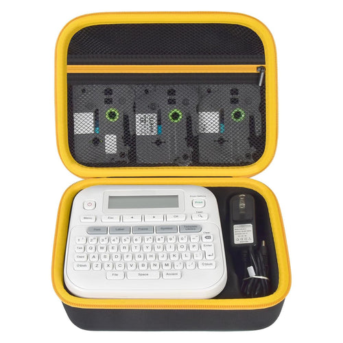 for Brother P-Touch PTD220 & D210 Case | ALKOO – Yellow zipper – protective case product view