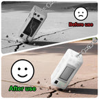 Clear white silicone case for Kodak Charmera keychain camera drop-protection demonstration with keychain attached