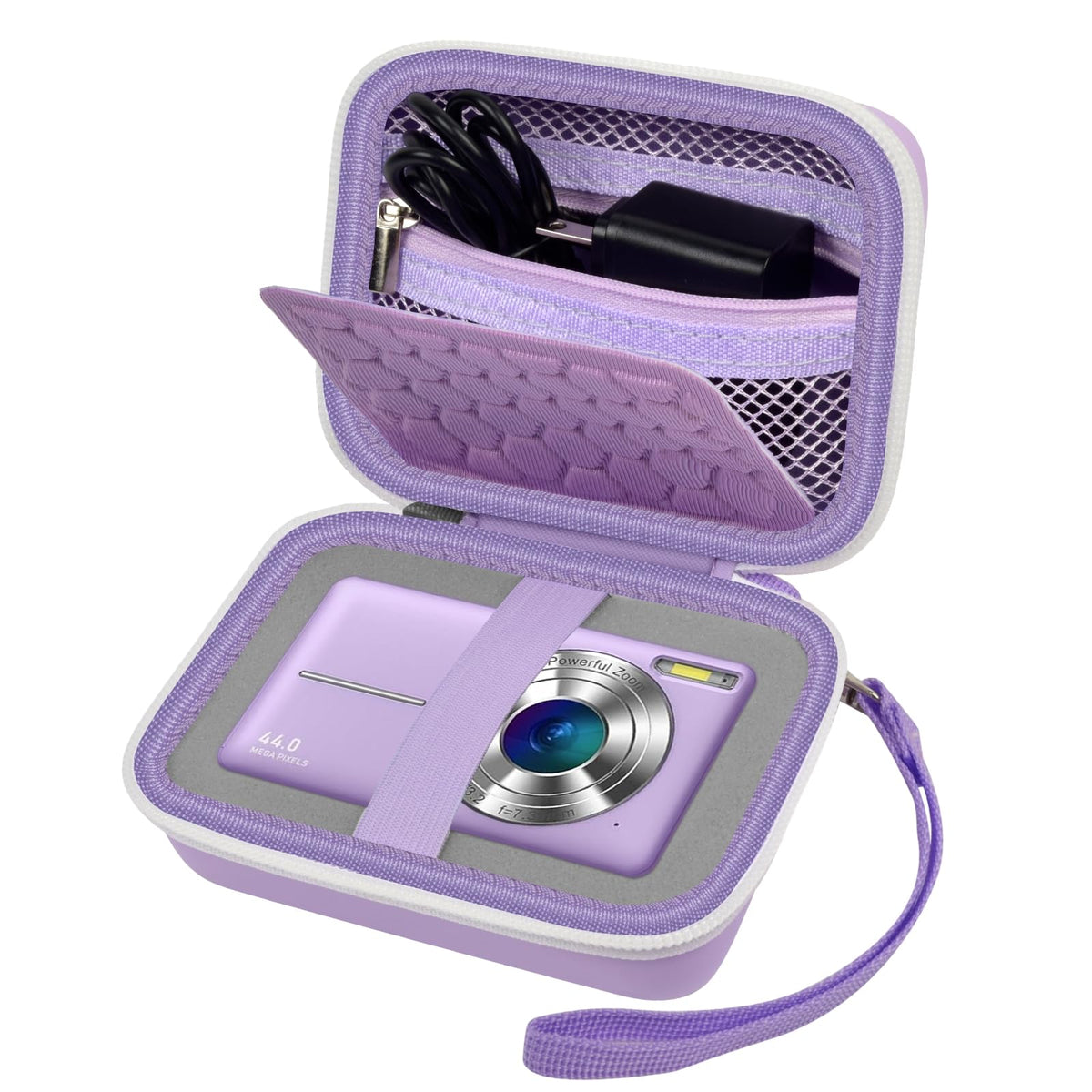 Camera Travel Case for Kodak, for Canon & for Sony – Purple – protective case product view