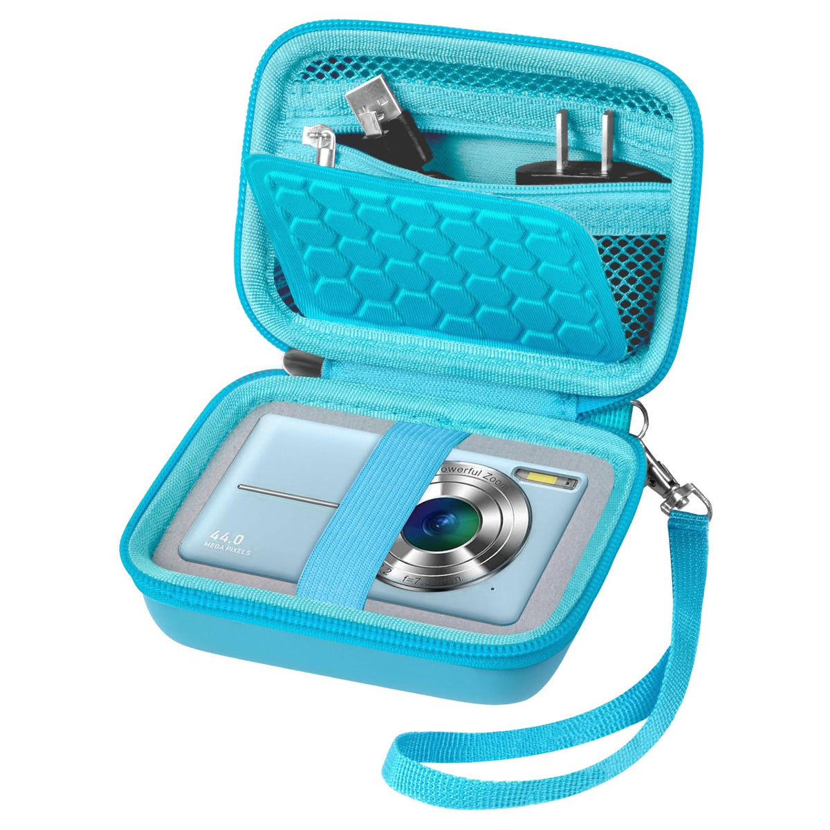 Camera Travel Case for Kodak, for Canon & for Sony – Sky Blue – protective case product view