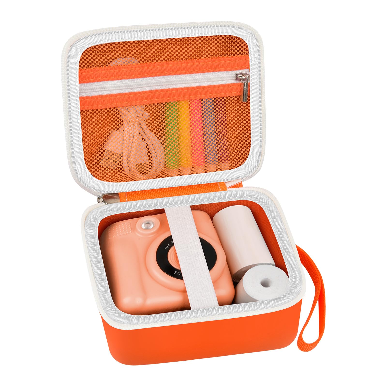 Kids Instant Print Camera Case | ALKOO – Orange – protective case product view