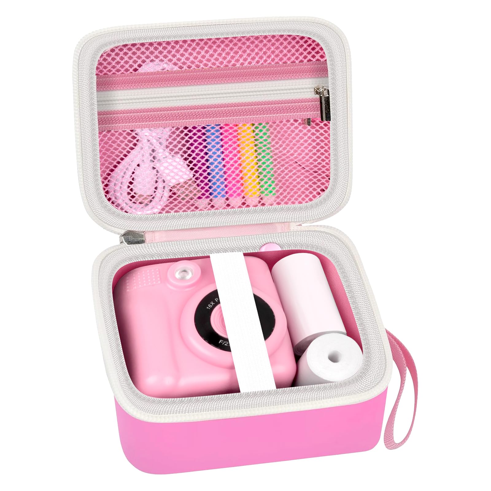 Kids Instant Print Camera Case | ALKOO – Light Pink – protective case product view