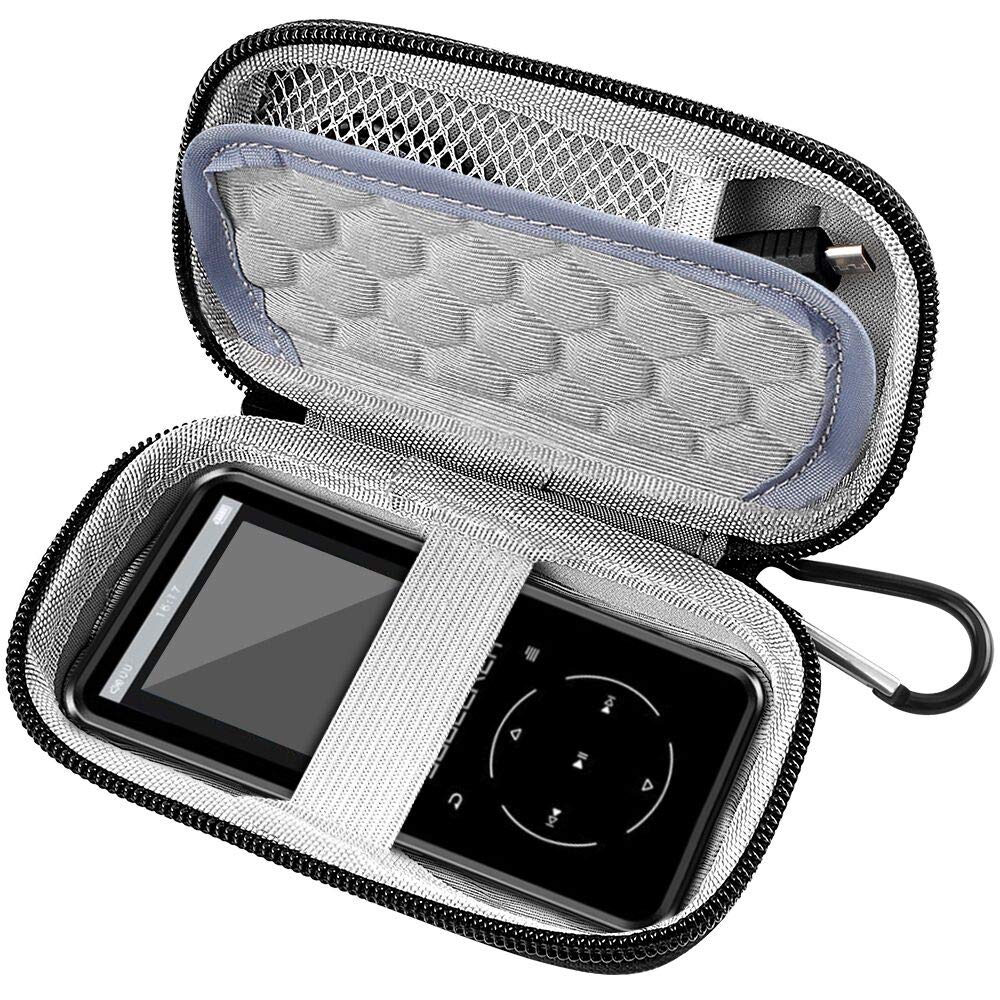 Portable MP3 & MP4 Player Travel Case | ALKOO – Black – protective case product view