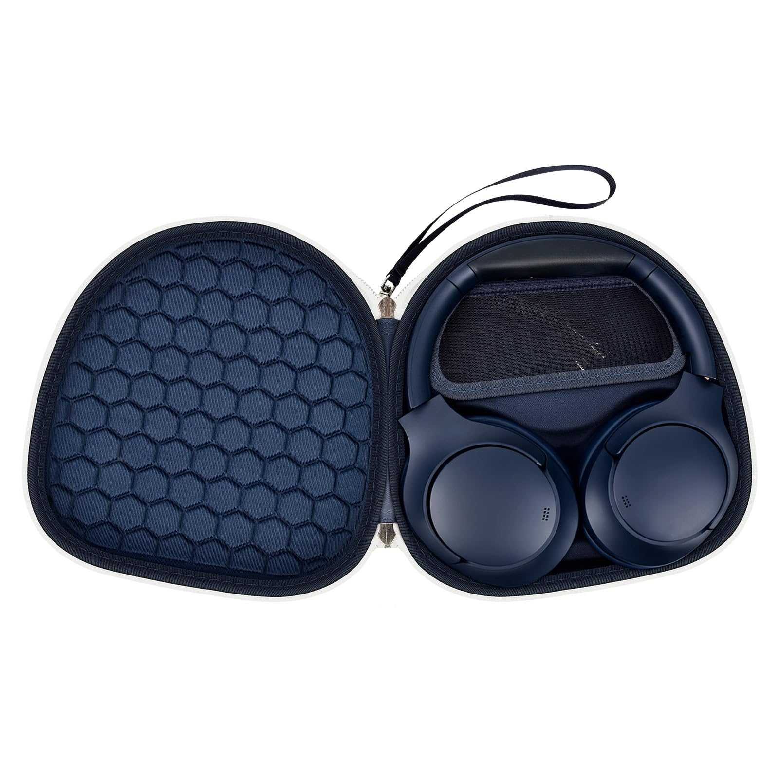 Sony & JBL Wireless Headphone Case | ALKOO – White Blue – protective case product view