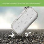 White KardiaMobile case demonstrating flexible EVA impact and water-resistant protection