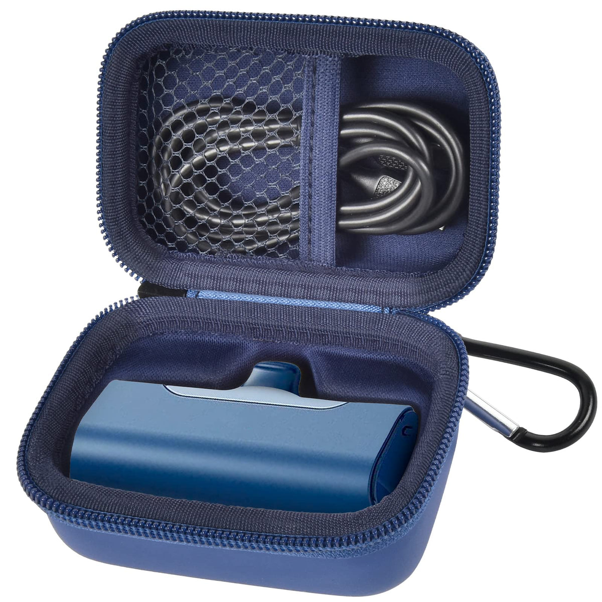 Mini Power Bank Travel Case | ALKOO – Single / Dark Blue – protective case product view