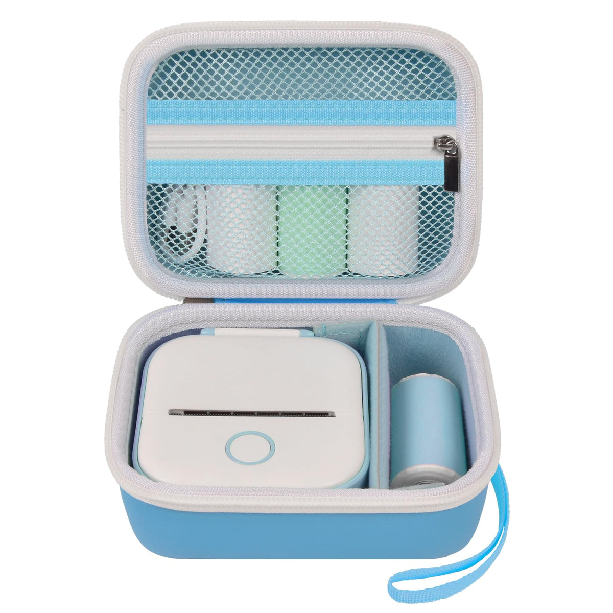 for Memoking T02 & for Phomemo M02 Case | ALKOO – Blue – protective case product view