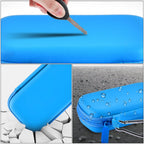 Blue music player case demonstrating scratch, impact, and water-resistant protection