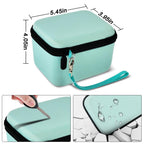 Mint green camera case dimensions with scratch, impact, and water-resistant protection