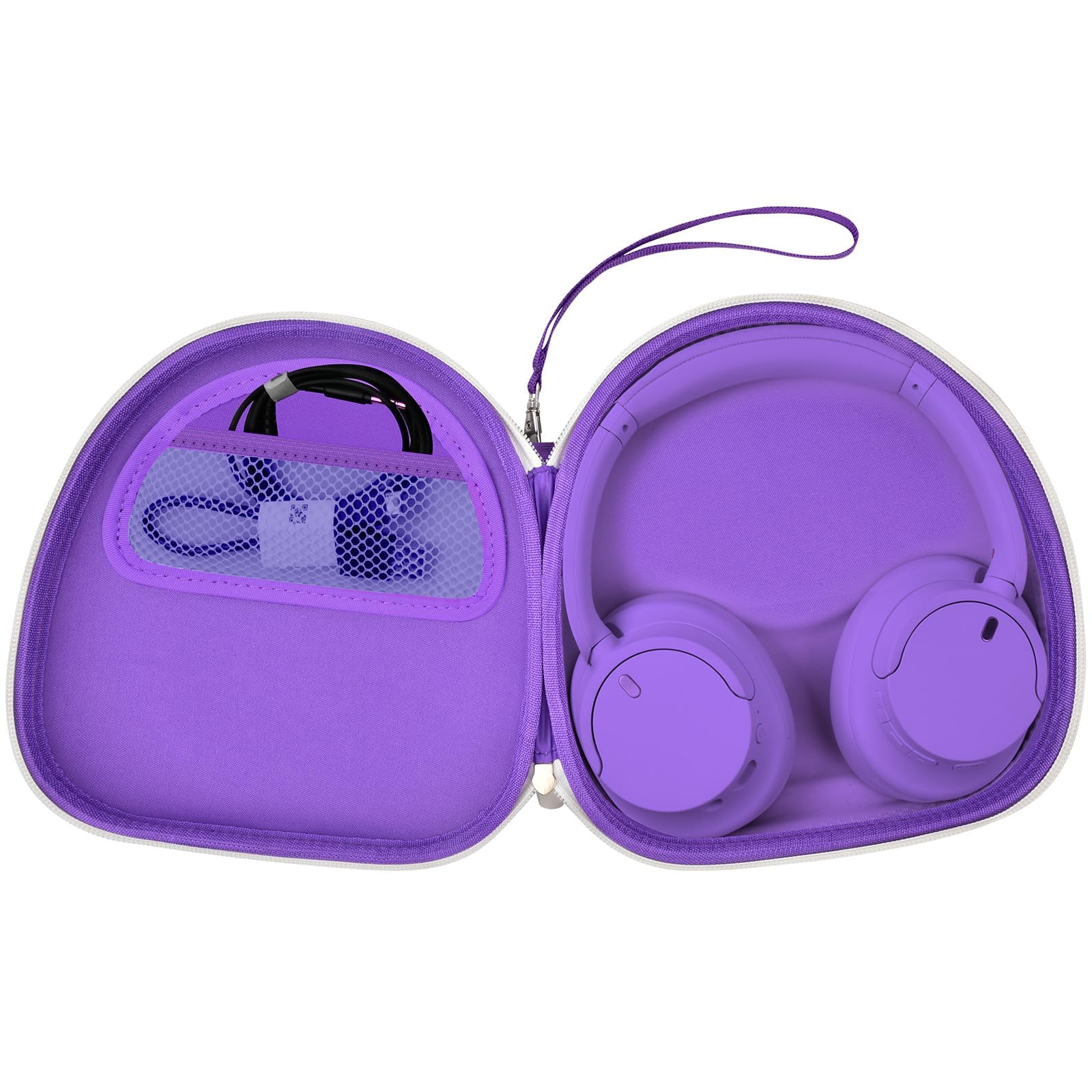 Sony & JBL Wireless Headphone Case | ALKOO – Purple – protective case product view