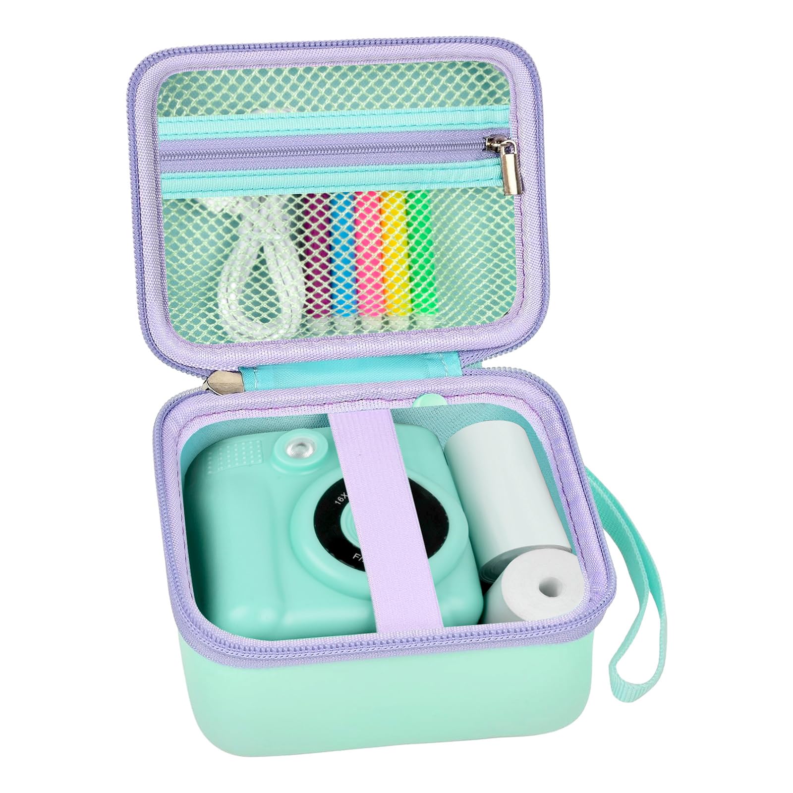 Kids Instant Print Camera Case | ALKOO – Green – protective case product view