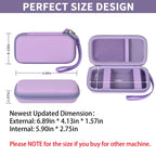 Purple power bank case dimensions with divided interior and detachable wrist strap