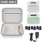 Open gray P-touch label maker case with mesh pocket; case only