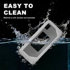 Gray silicone case for Kodak Charmera keychain camera washable, easy-clean design demonstration