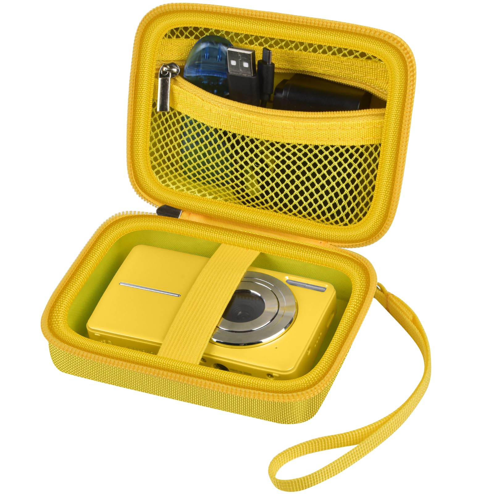 Digital Camera Case for Kodak PIXPRO & More | ALKOO – Yellow – protective case product view