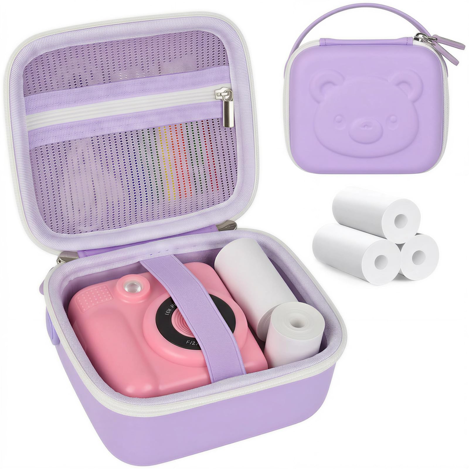 Kids Instant Print Camera Case | ALKOO – DeepPurple – protective case product view