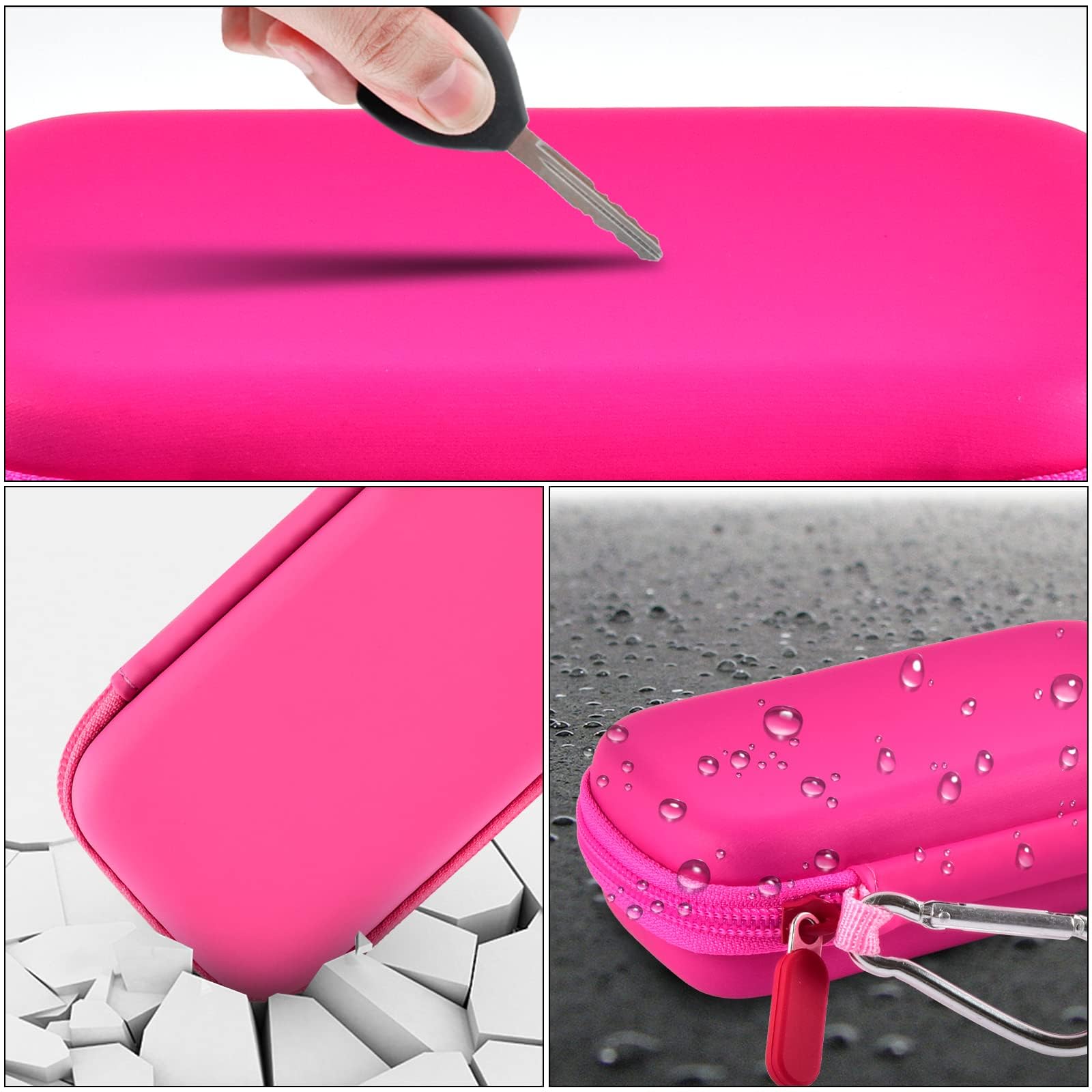 Pink music player case demonstrating scratch, impact, and water-resistant protection