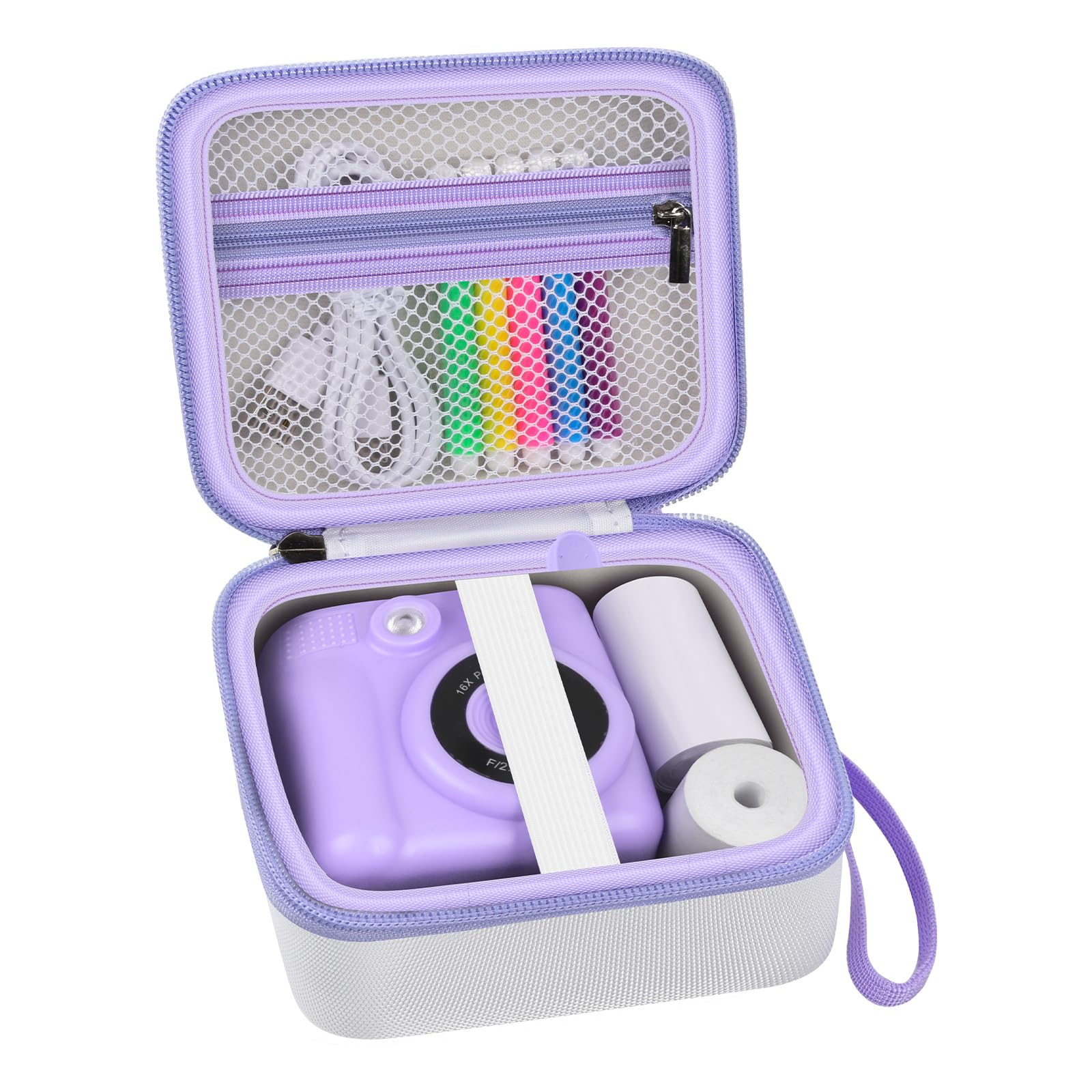 Kids Instant Print Camera Case | ALKOO – White – protective case product view