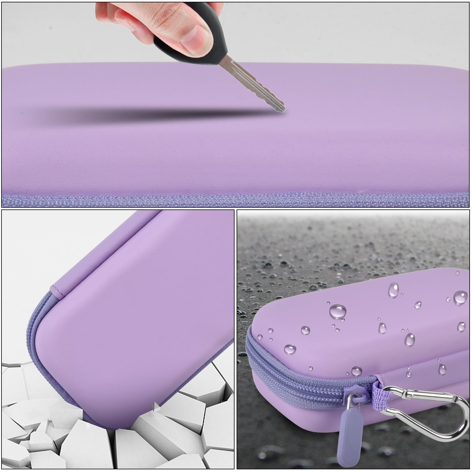 Lavender music player case demonstrating scratch, impact, and water-resistant protection