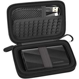 Samsung T9 & T7 Portable SSD Case | ALKOO – Black – protective case product view
