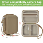 Khaki protective digital camera case compatibility and interior dimensions overview