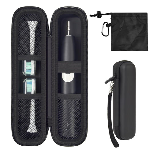 Oral-B & Sonicare Toothbrush Travel Case – Compact Size / Black – protective case product view