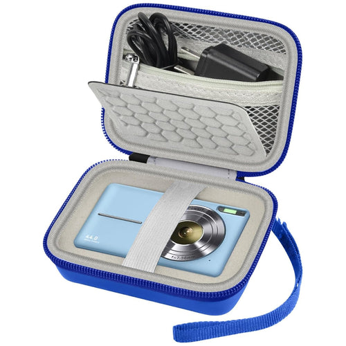 Camera Travel Case for Kodak, Canon & Sony – Blue – protective case product view