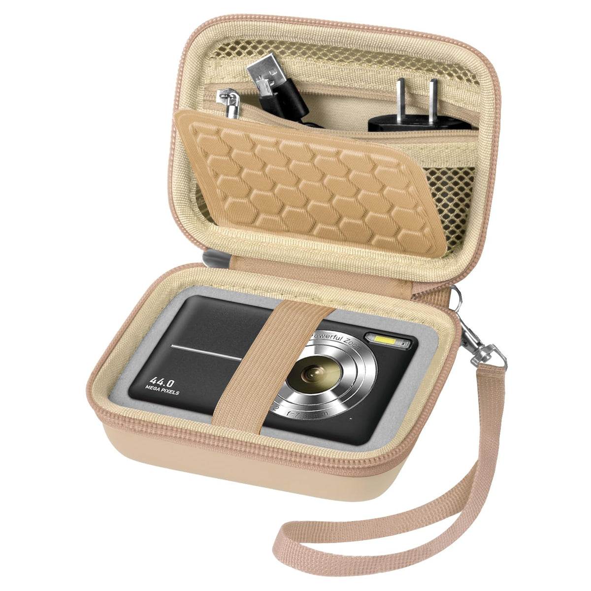Camera Travel Case for Kodak, for Canon & for Sony – Beige – protective case product view