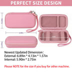Pink power bank case dimensions with divided interior and detachable wrist strap