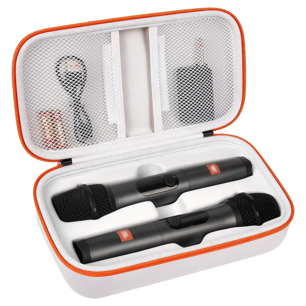 Case for JBL PartyBox Wireless Mic System | ALKOO – White – protective case product view