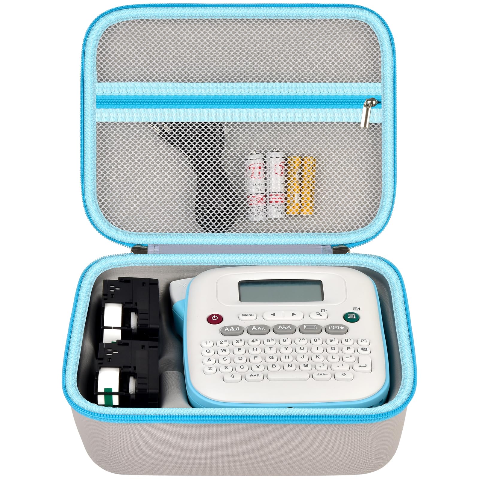 Brother PT-N20 & PT-N25BT Travel Case | ALKOO – For PT-N20 / N25BT / N25BTV3, Light Gray – protective case product view