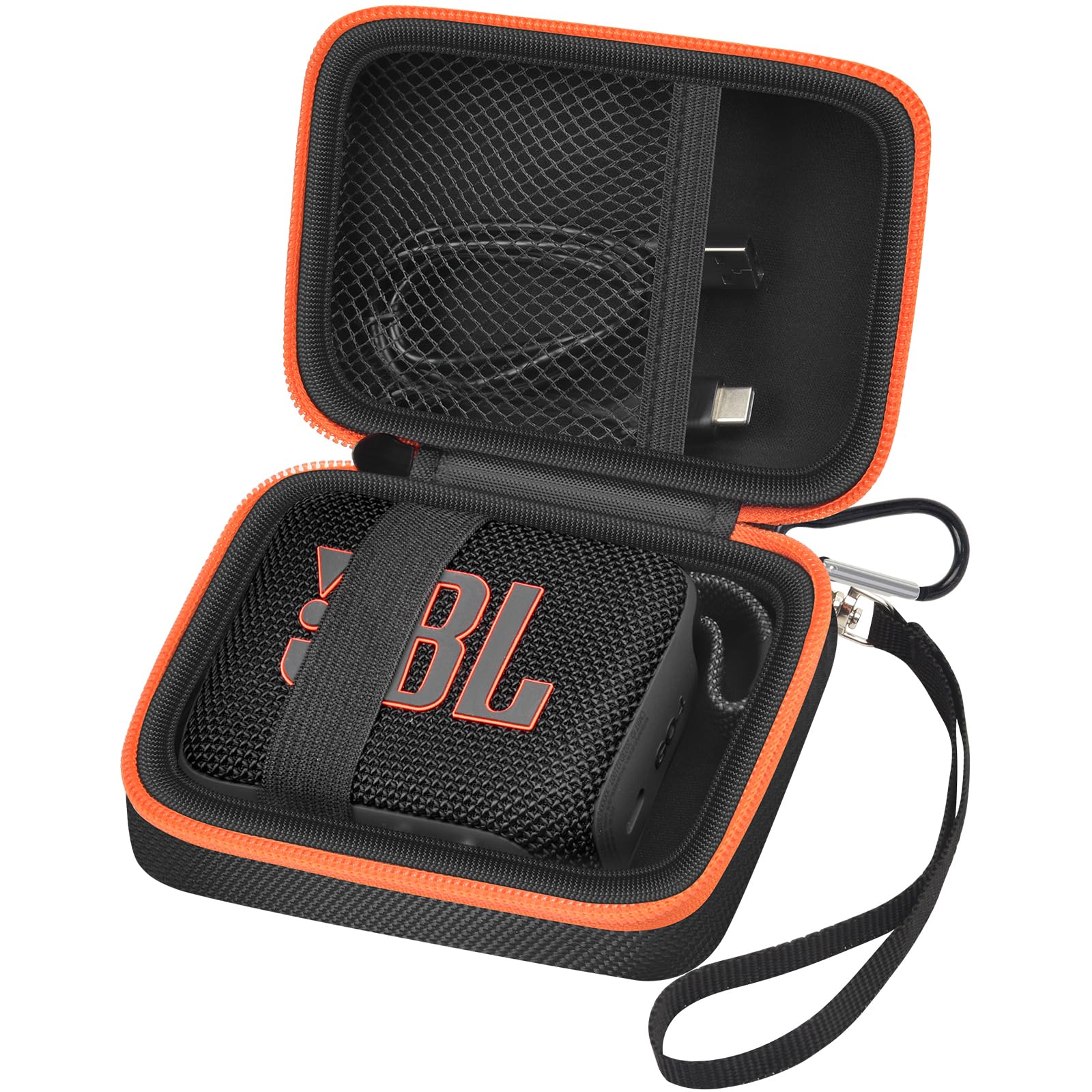 JBL Go 4, Go 3 & Go 2 Speaker Case | ALKOO – Black – protective case product view