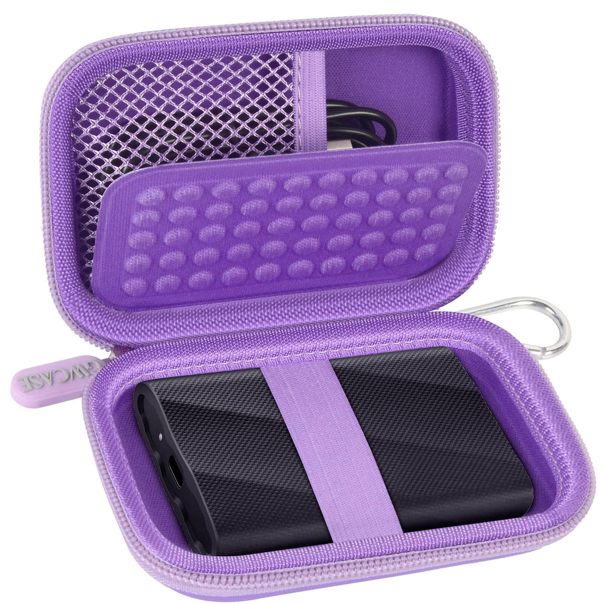 for Samsung T9 & T7 Portable SSD Case | ALKOO – Purple – protective case product view