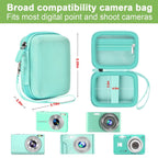 Mint green protective digital camera case compatibility and interior dimensions overview