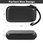 Black slim power bank case dimensions with detachable wrist strap