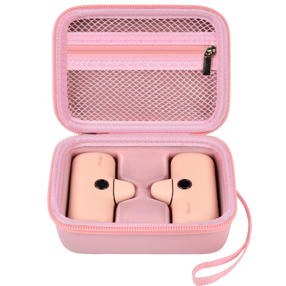 Mini Power Bank Travel Case | ALKOO – Double / Pink – protective case product view